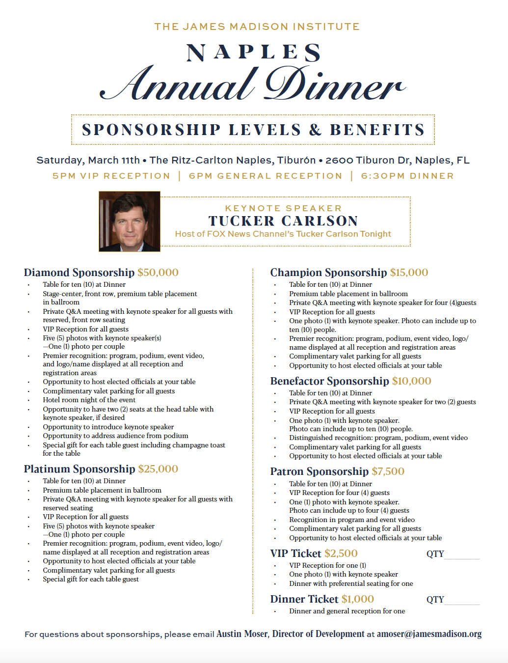 2023 Naples Dinner James Madison Institute